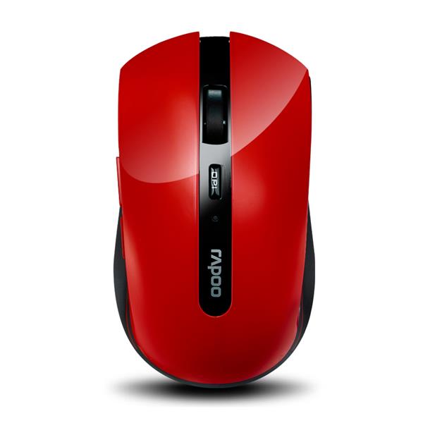 Rapoo 7200B Wireless Optical Mouse_ Red (10933)